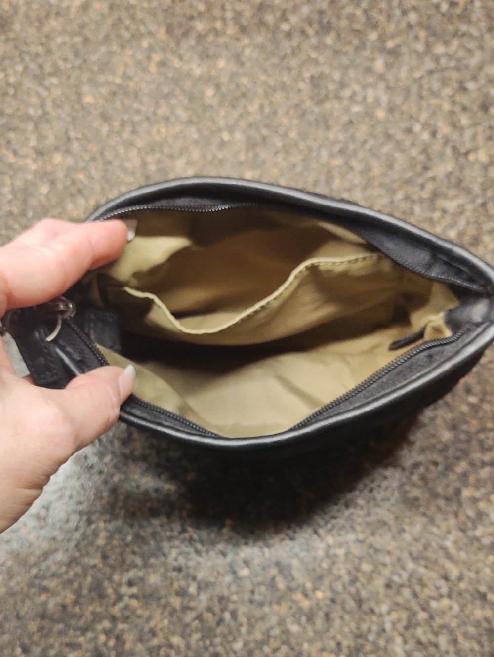 Coach Black Quilted Cosmetic Pouch - Picture 7 of 14